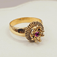 Anillo chevalier rubí 4.2 grs Oro 18k - Miniatura 4