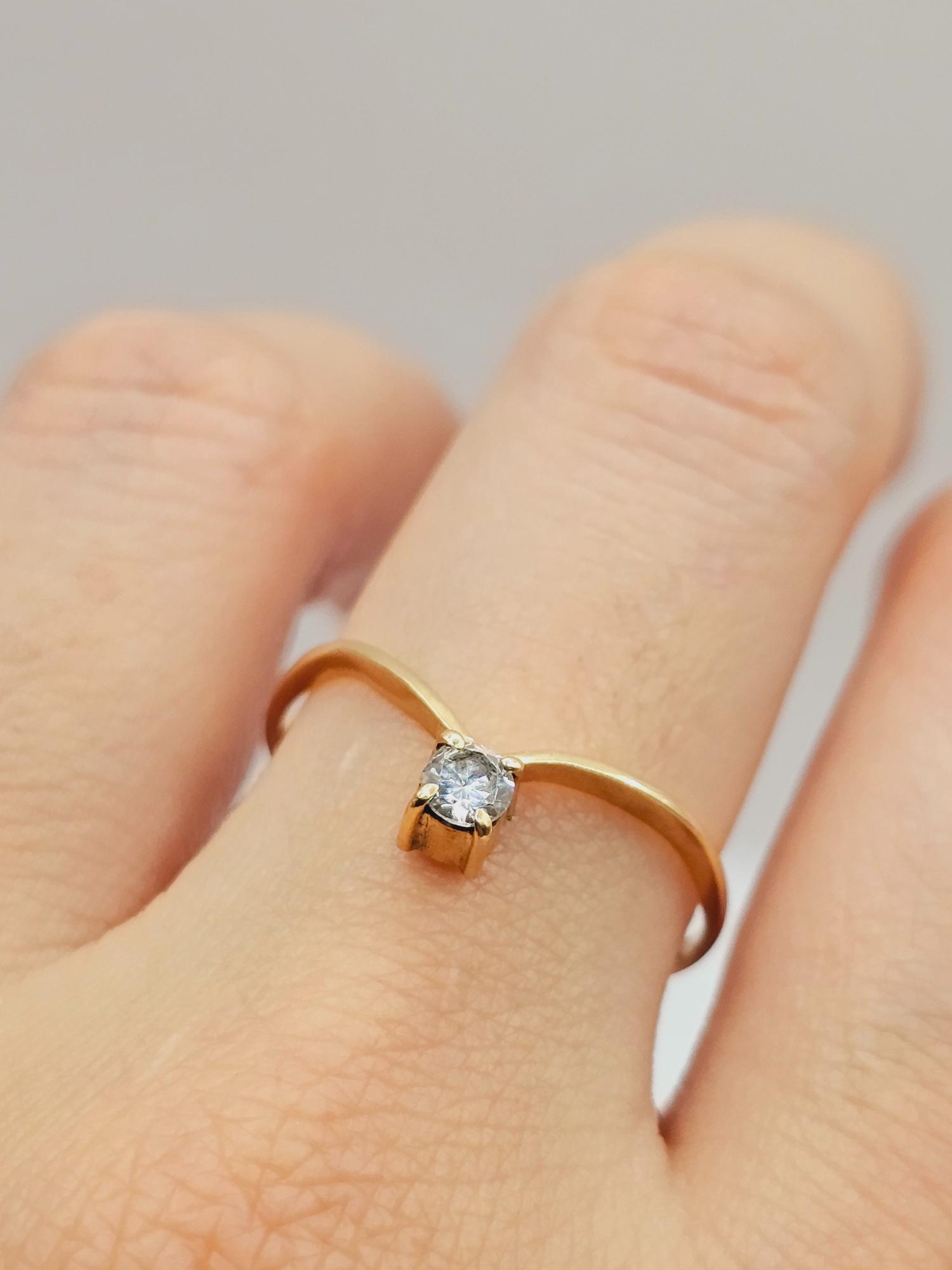 Anillo venecia circón 1.7 grs Oro 18k 1