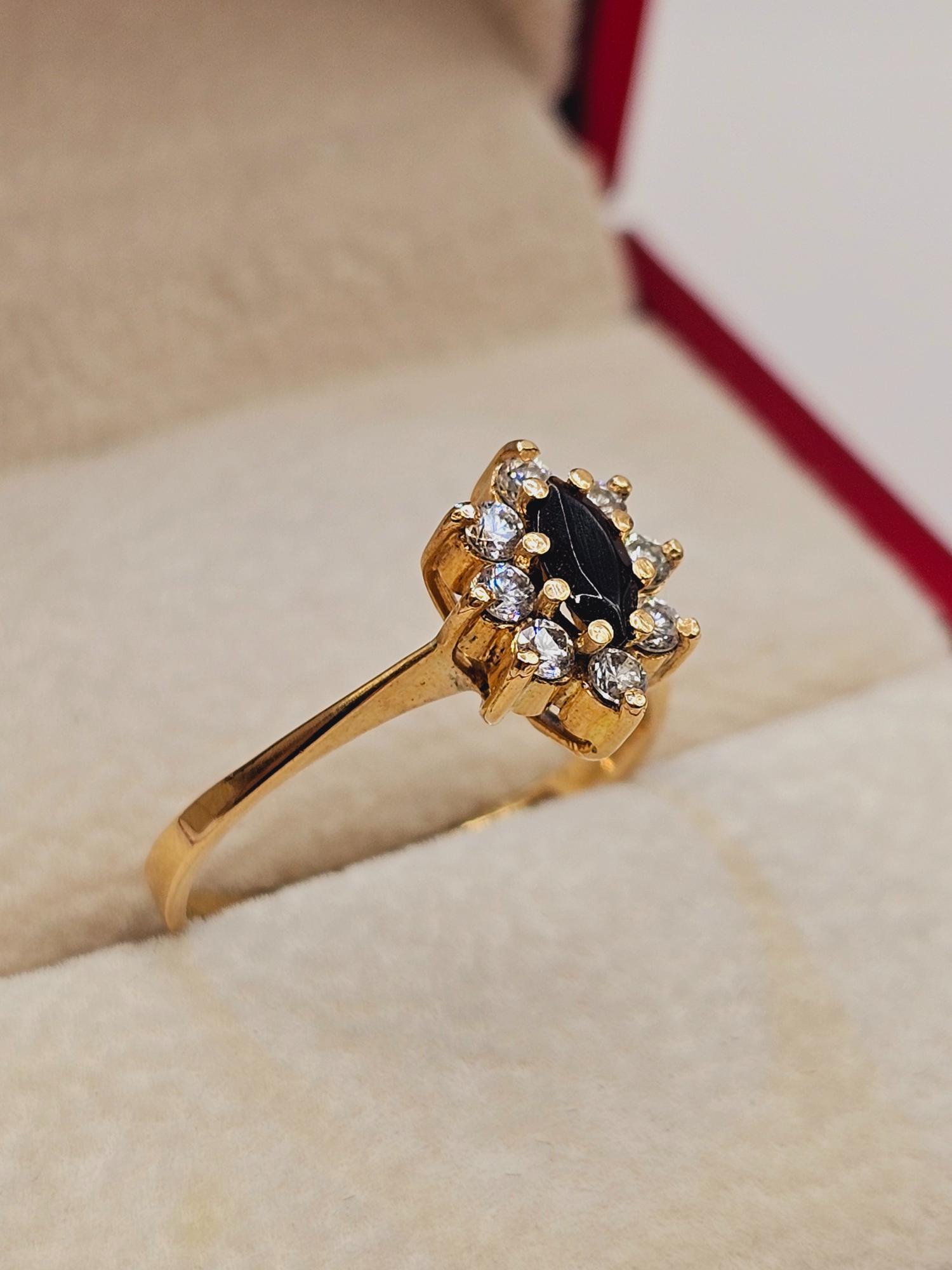 Anillo lady ónix 3 grs Oro 18k 4