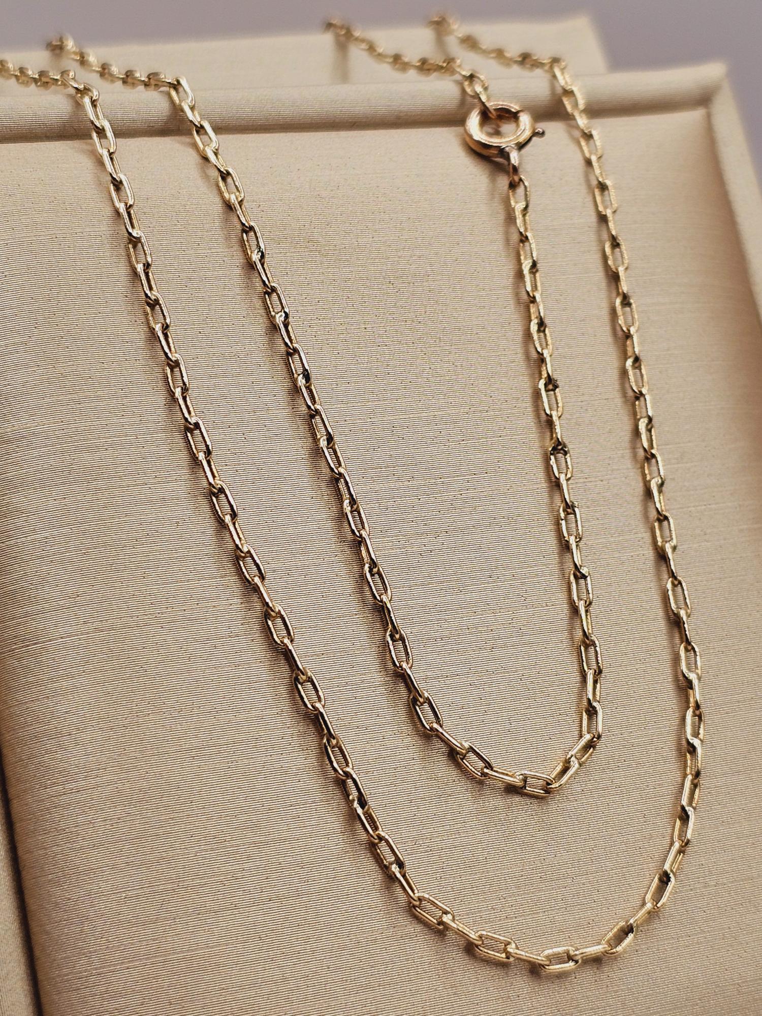 Cadena limada 50 cm 5 grs Oro 18k 1