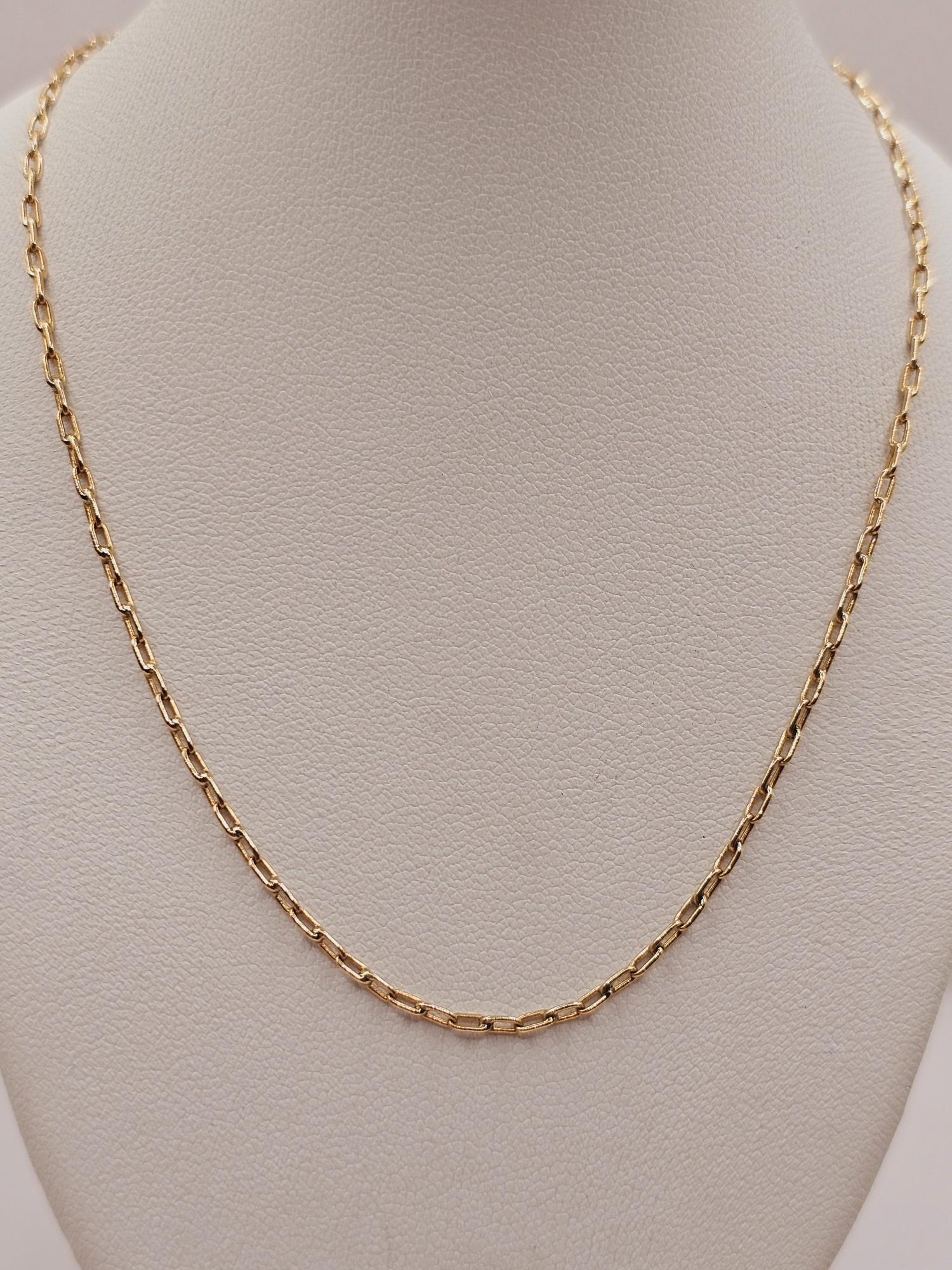 Cadena limada 50 cm 5 grs Oro 18k 2