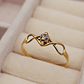 Anillo Infinito circón 1.5 grs Oro 18k - Miniatura 4