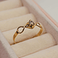 Anillo Infinito circón 1.5 grs Oro 18k - Miniatura 1