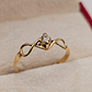 Anillo Infinito circón 1.5 grs Oro 18k - Miniatura 5