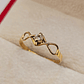 Anillo Infinito circón 1.5 grs Oro 18k - Miniatura 6