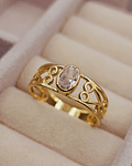 Anillo olimpo circones 2.6 grs Oro 18k