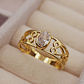 Anillo olimpo circones 2.6 grs Oro 18k - Miniatura 1