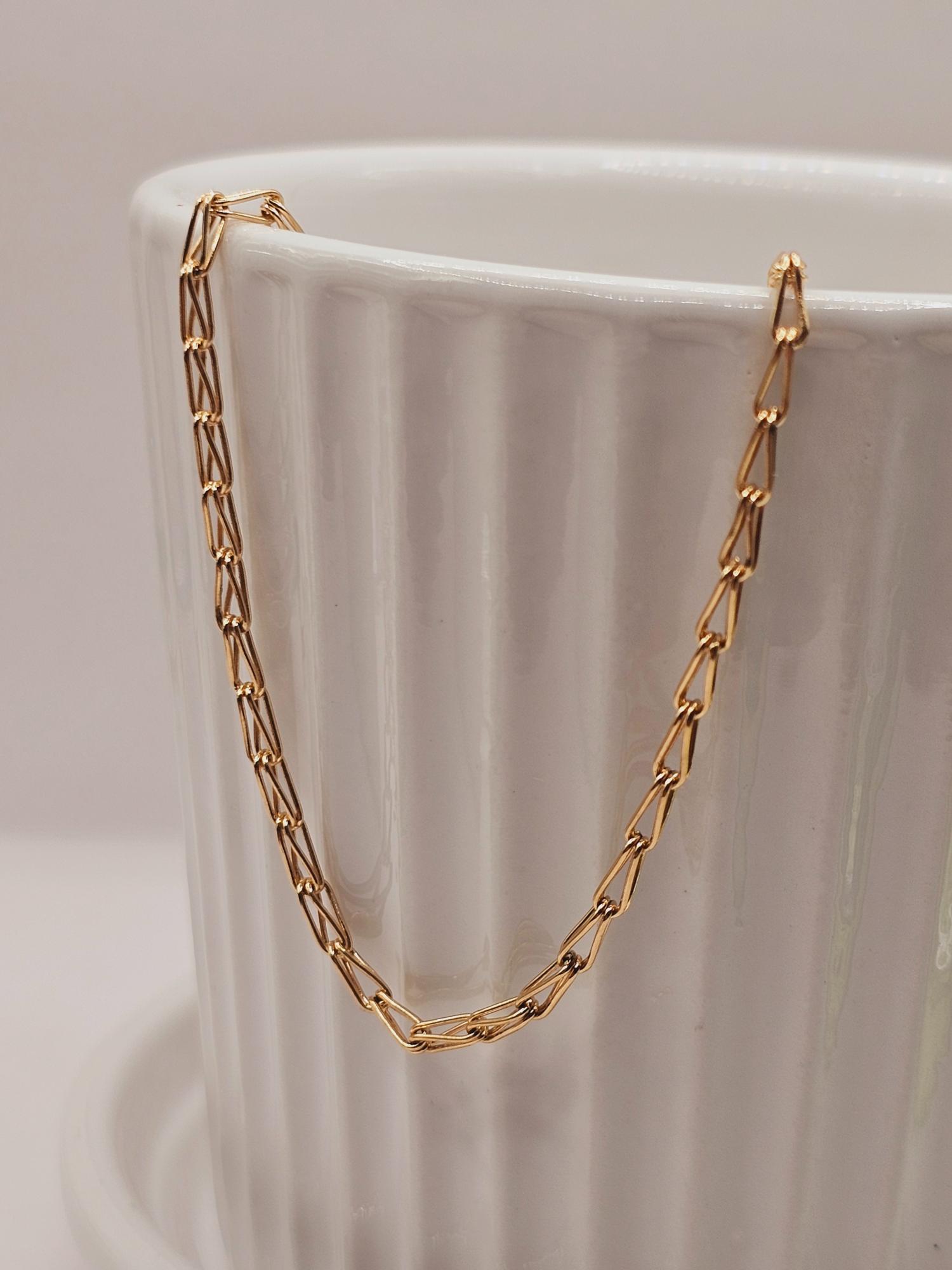 Cadena jaula 50 cm 7 grs Oro 18k 5