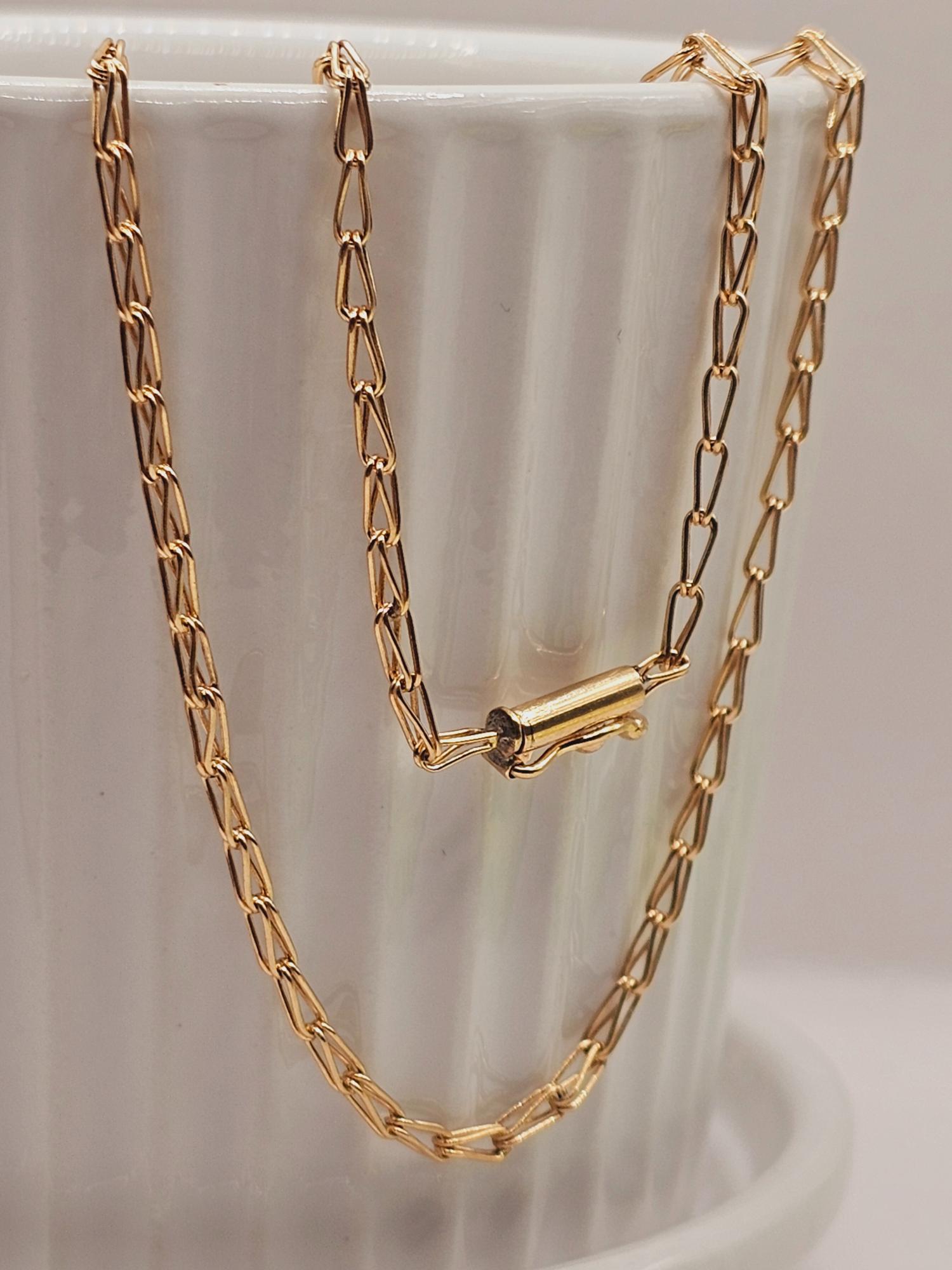 Cadena jaula 50 cm 7 grs Oro 18k 3