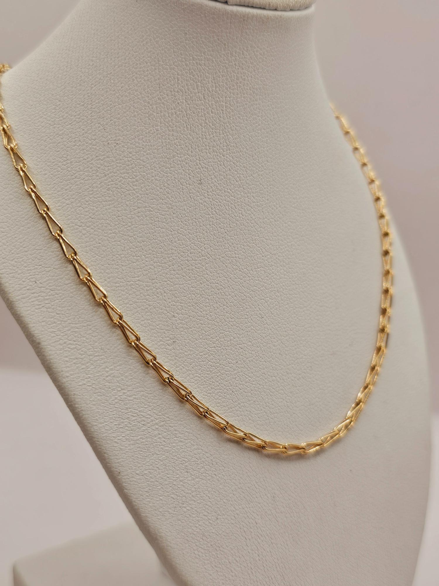 Cadena jaula 50 cm 7 grs Oro 18k 2