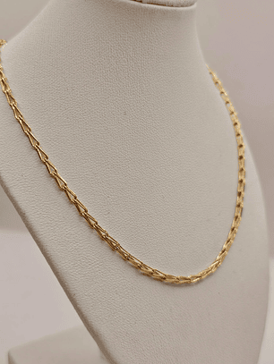 Cadena jaula 50 cm 7 grs Oro 18k