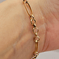 Pulsera rolo facetada 21 cm 5.2 grs Oro 18k - Miniatura 6