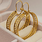 Aros filigrana 3 cm 8 grs Oro 18k - Miniatura 1