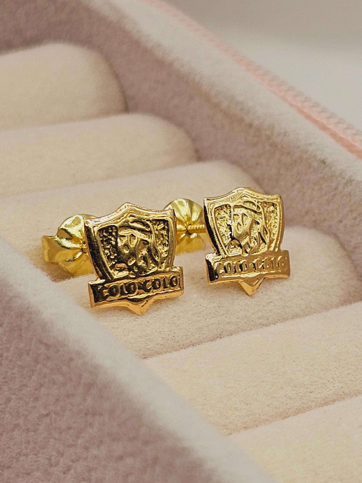 Aros colo colo 9 mm 1.1 grs Oro 18k 3