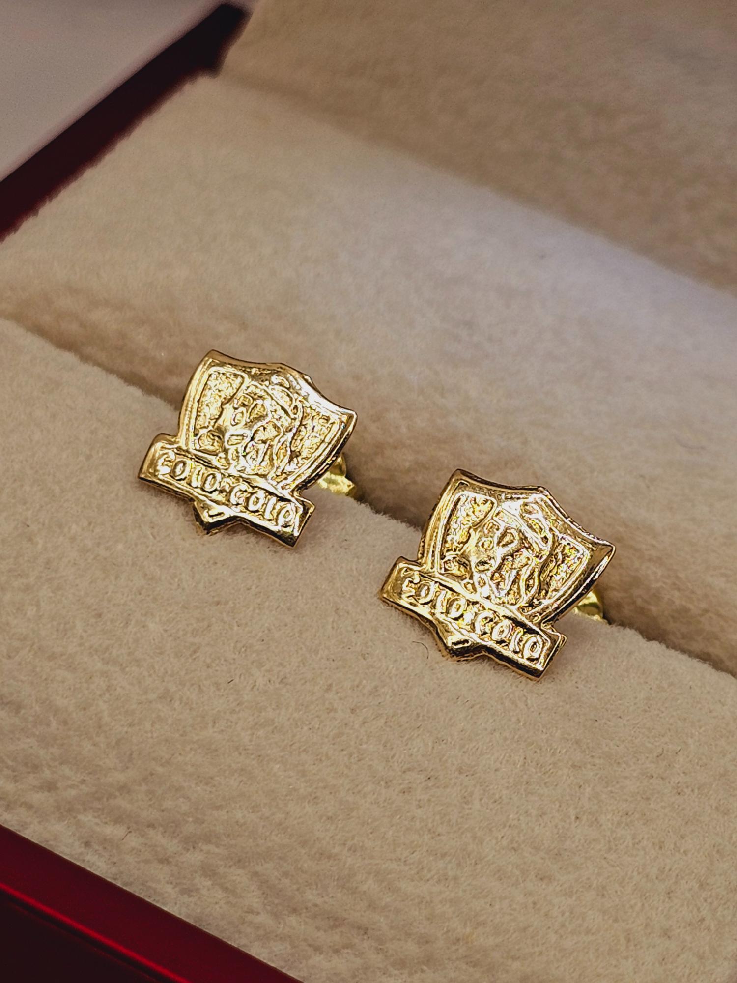 Aros colo colo 9 mm 1.1 grs Oro 18k 4