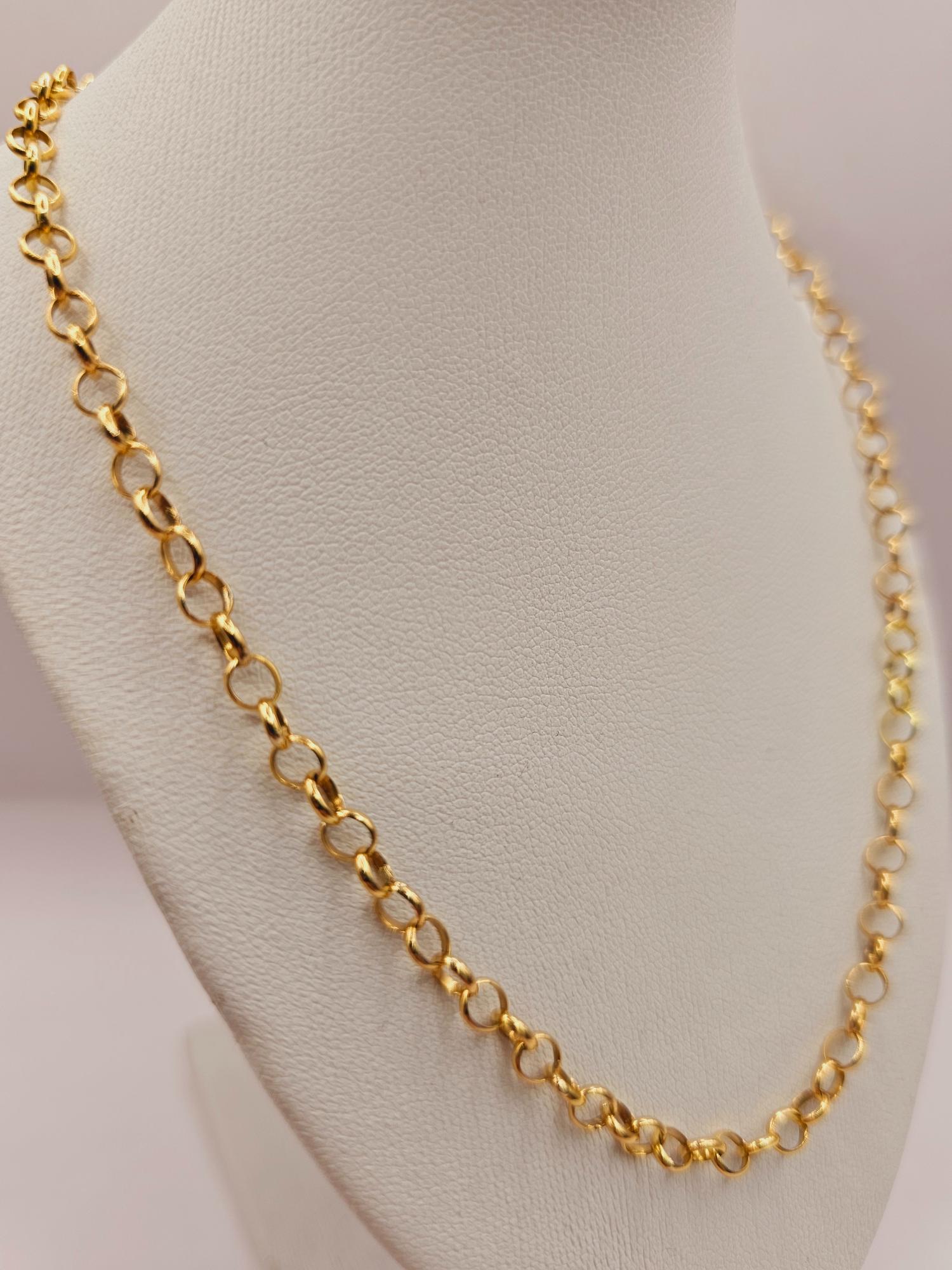 Cadena rolo 60 cm 14 grs Oro 18k 3