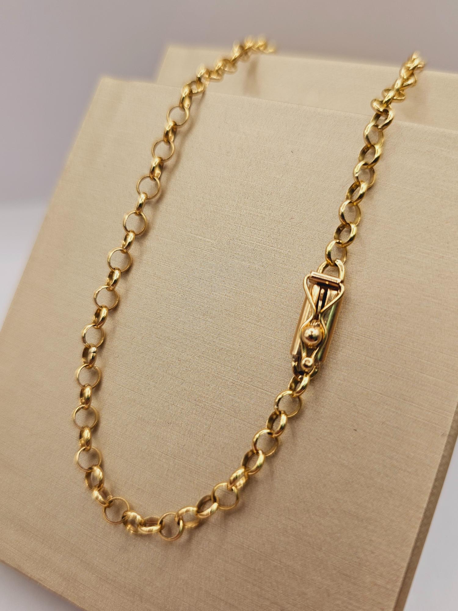 Cadena rolo 60 cm 14 grs Oro 18k 5