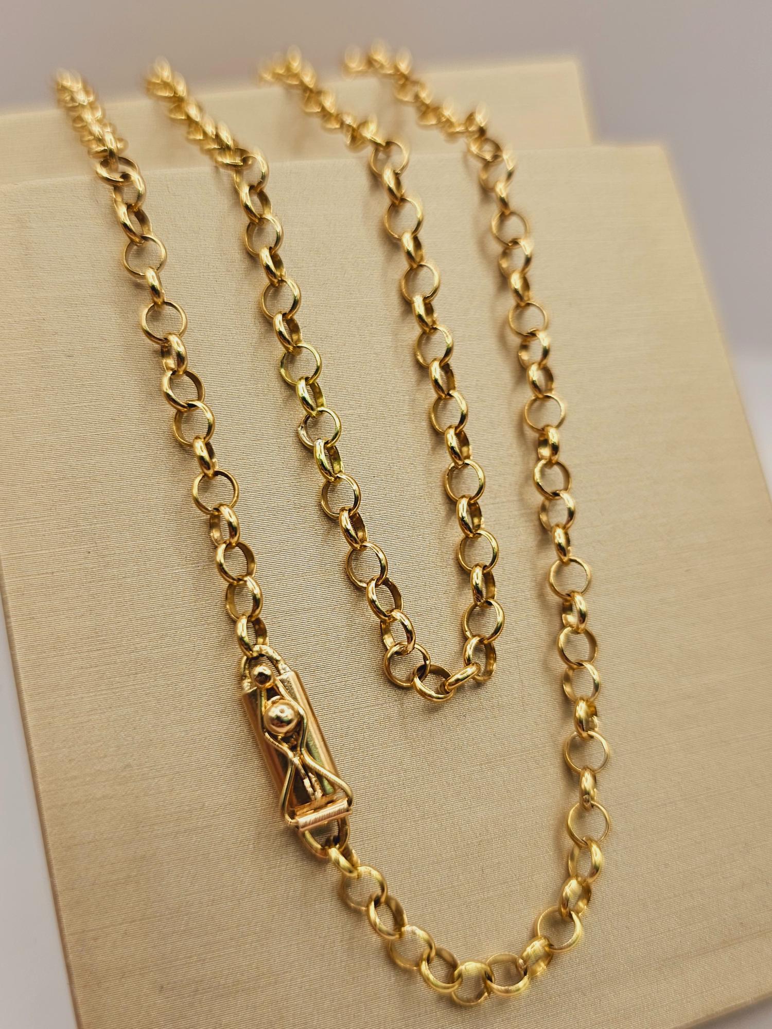 Cadena rolo 60 cm 14 grs Oro 18k 6