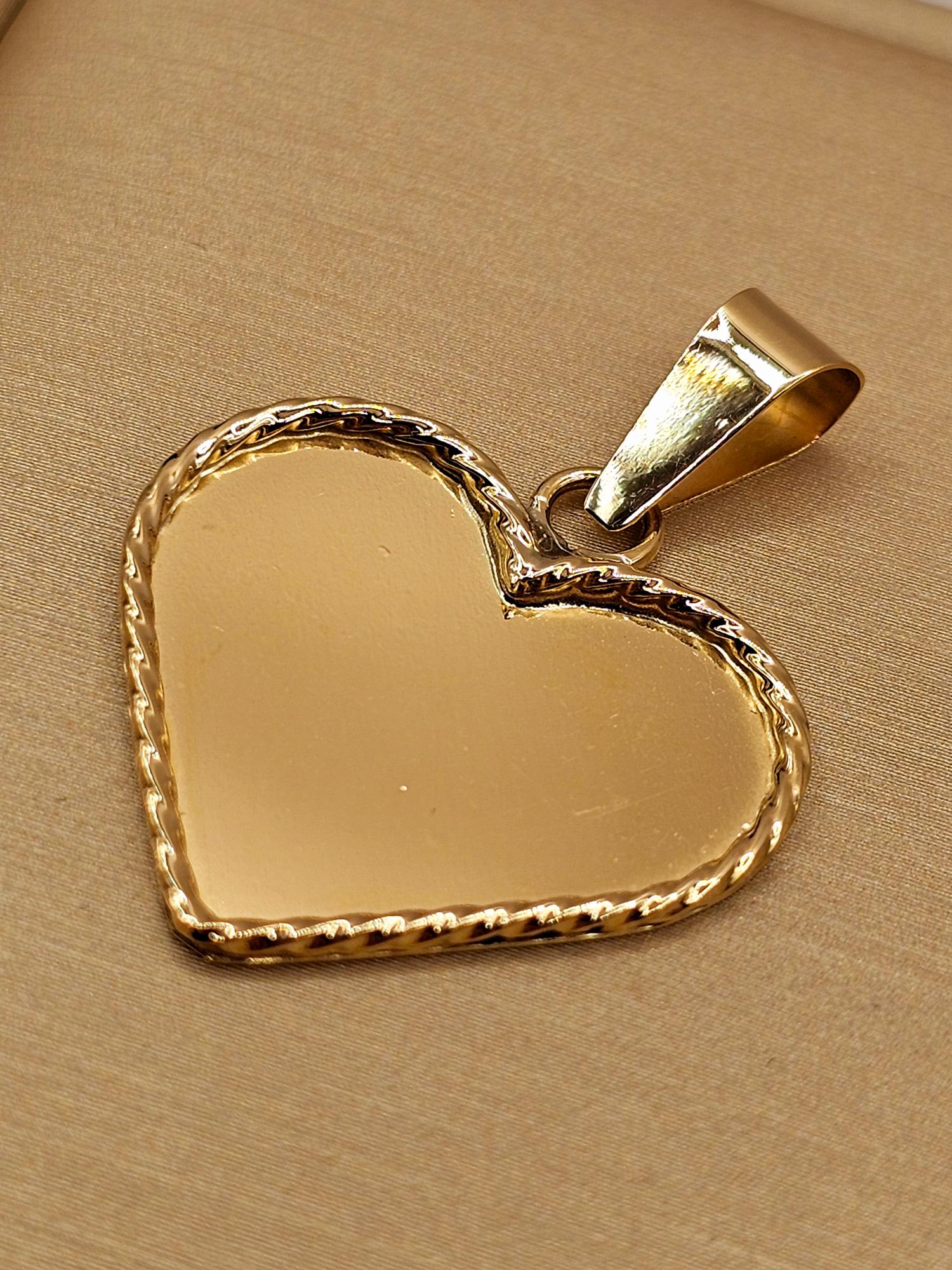 Colgante corazón trenza 3.5 cm 2.6 grs Oro 18k 4