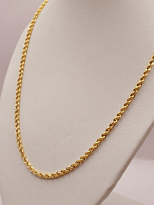 Cadena tourbillon 60 cm  3.5 grs Oro 18k italiano