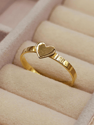Anillo corazón 1.4 grs Oro 18k