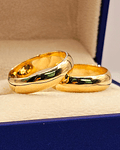 Argollas de matrimonio modelo inglés 6 mm 14 grs Oro 18k