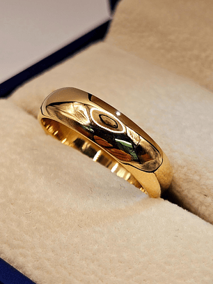 Argolla de matrimonio modelo inglés 6 mm 7 grs Oro 18k
