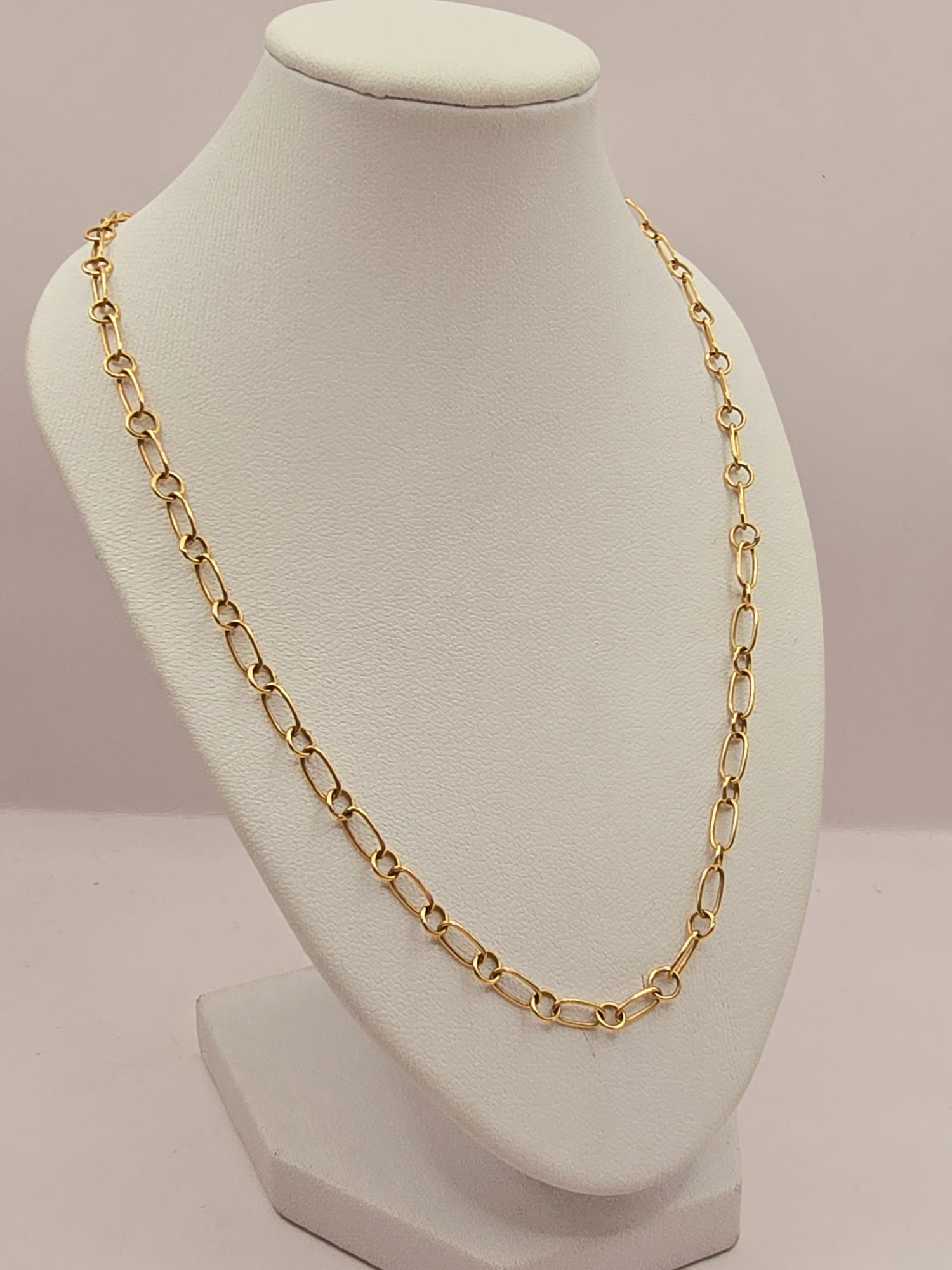 Cadena eslabones 50 cm 7 grs Oro 18k 2