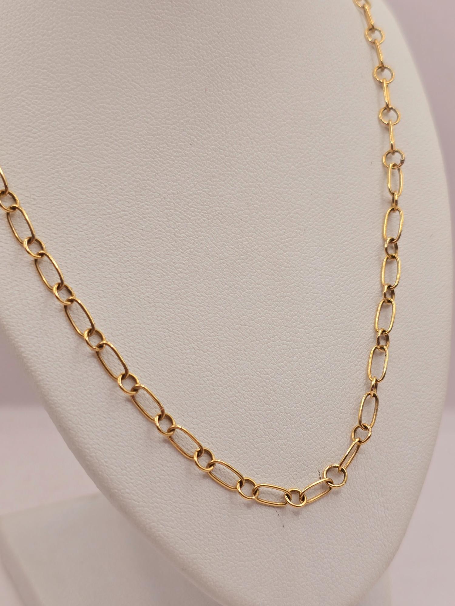 Cadena eslabones 50 cm 7 grs Oro 18k 3