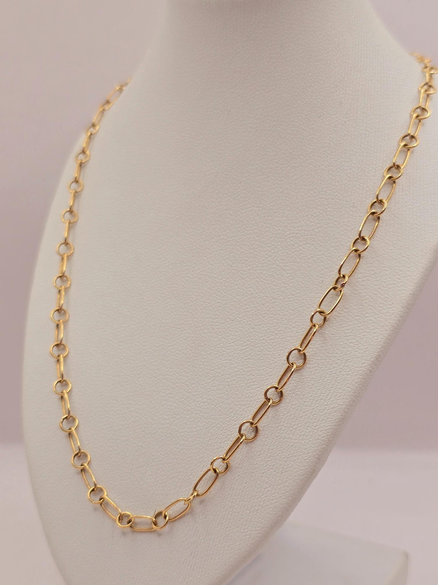 Cadena eslabones 50 cm 7 grs Oro 18k 4