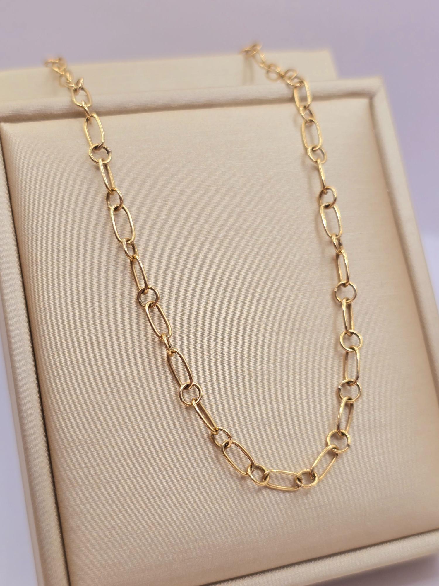 Cadena eslabones 50 cm 7 grs Oro 18k 5