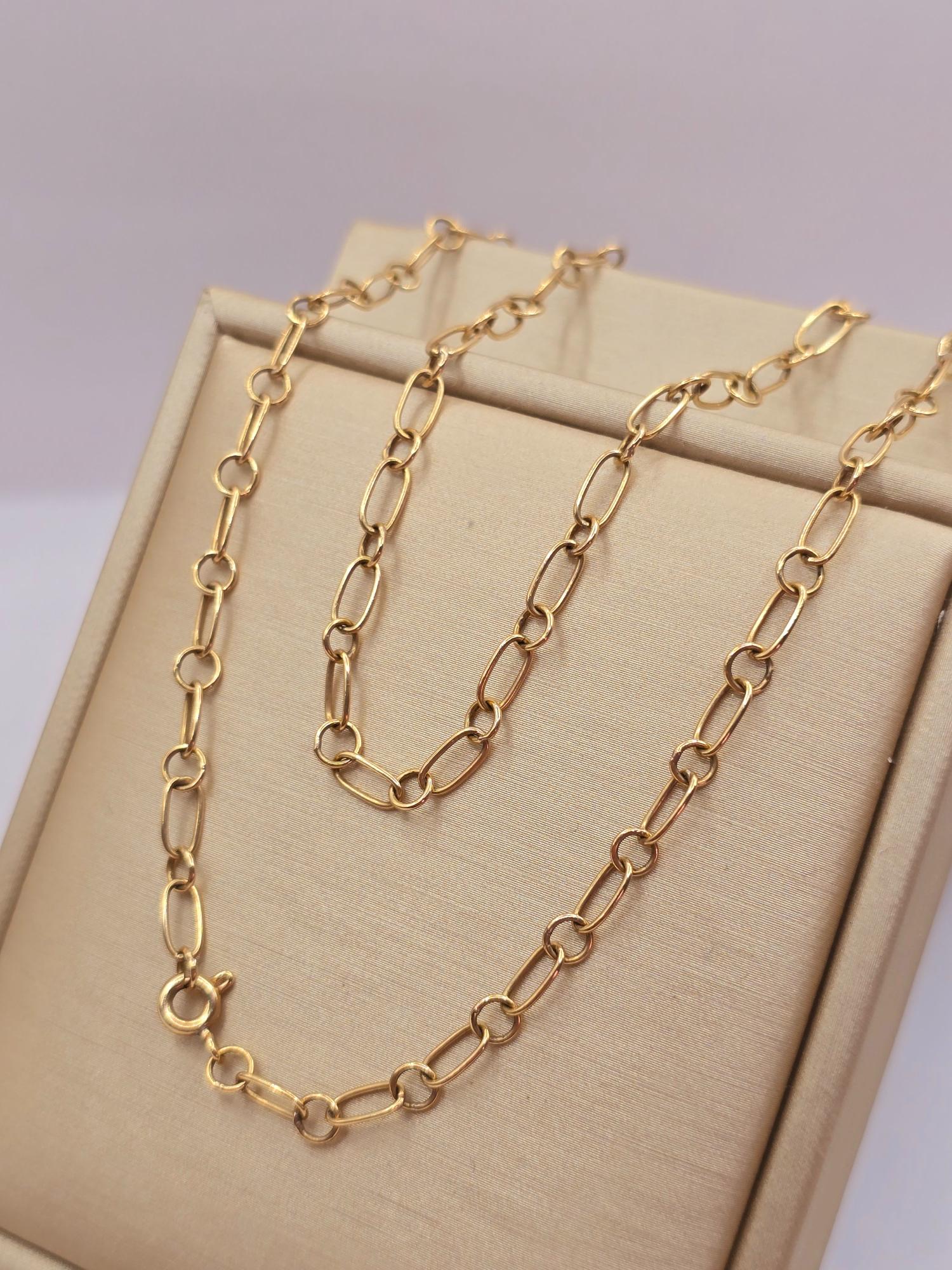 Cadena eslabones 50 cm 7 grs Oro 18k 1