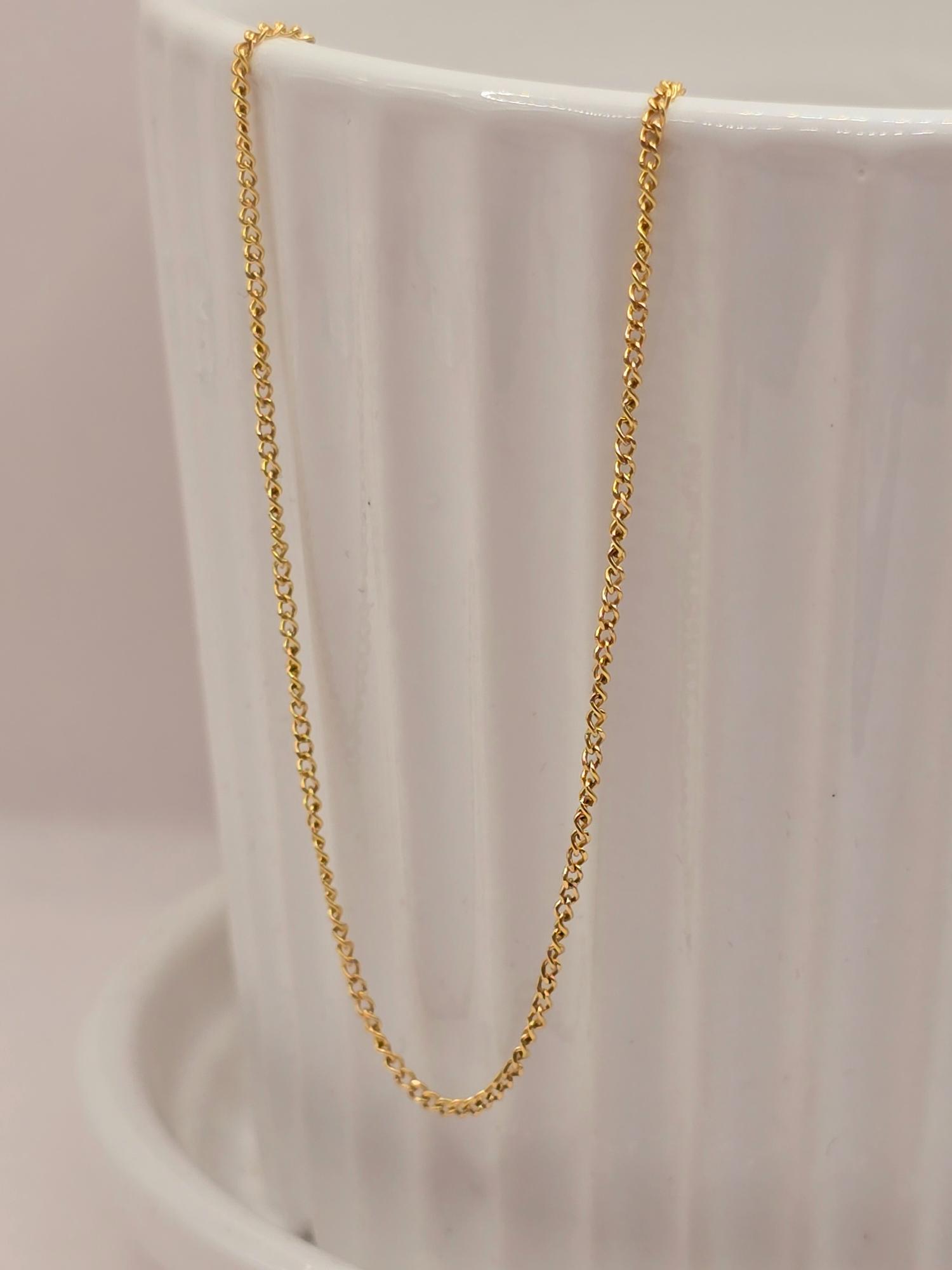 Cadena grumete 50 cm 3 grs Oro 18k 3