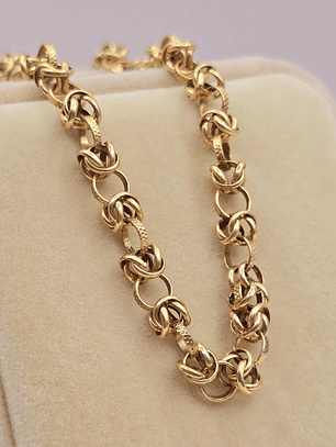 Pulsera camino del inca 20 cm 11 grs Oro 18k