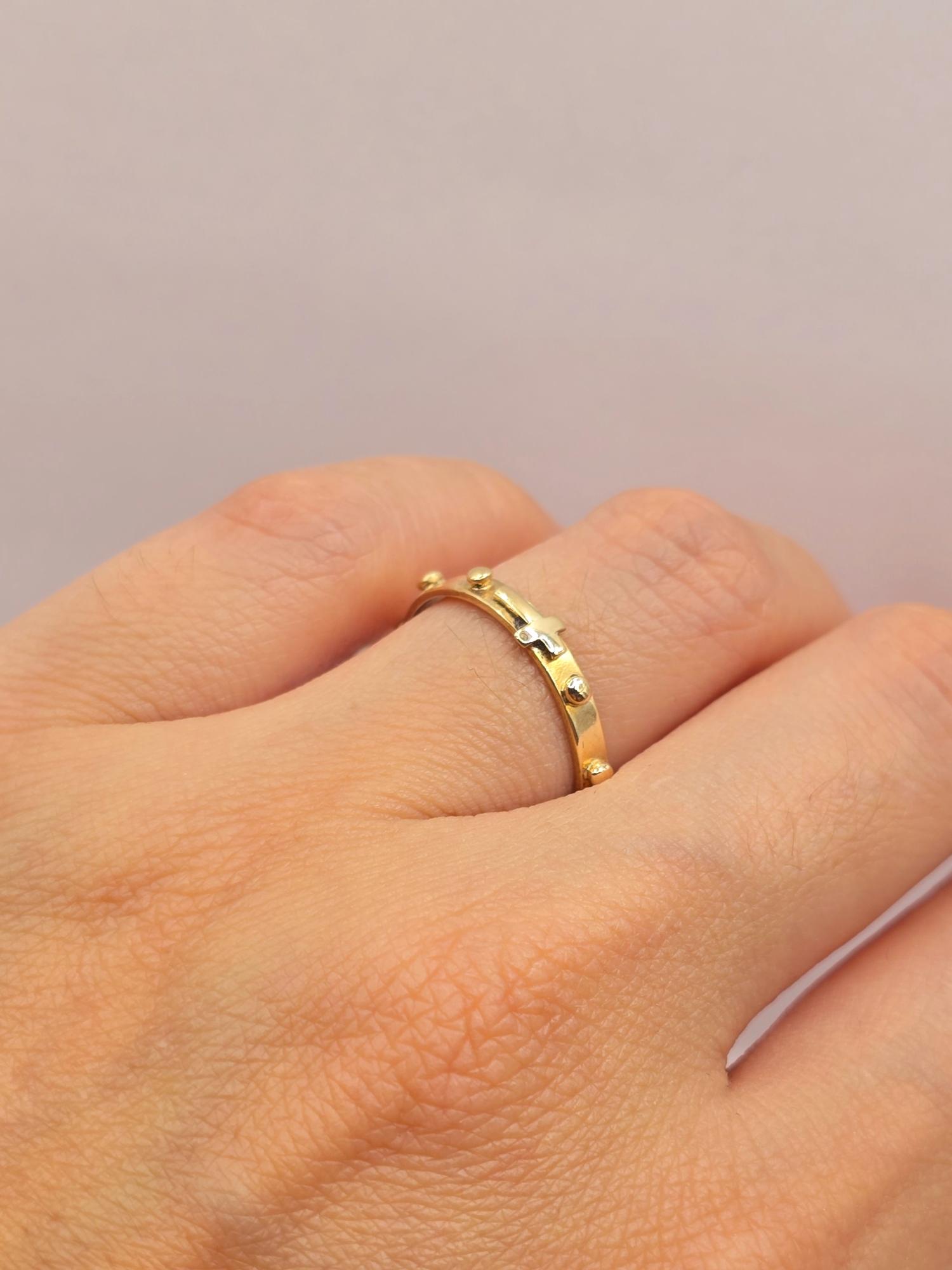 Anillo denario 2.1 grs Oro 18k 1