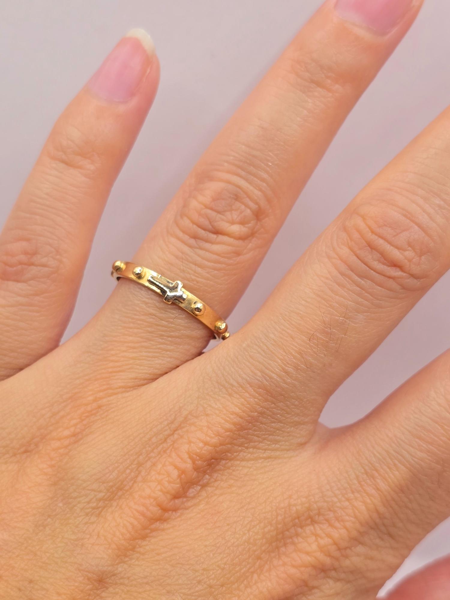 Anillo denario 2.1 grs Oro 18k 2