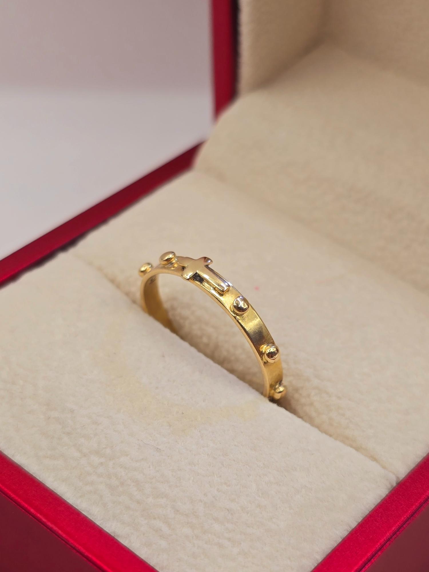 Anillo denario 2.1 grs Oro 18k 5