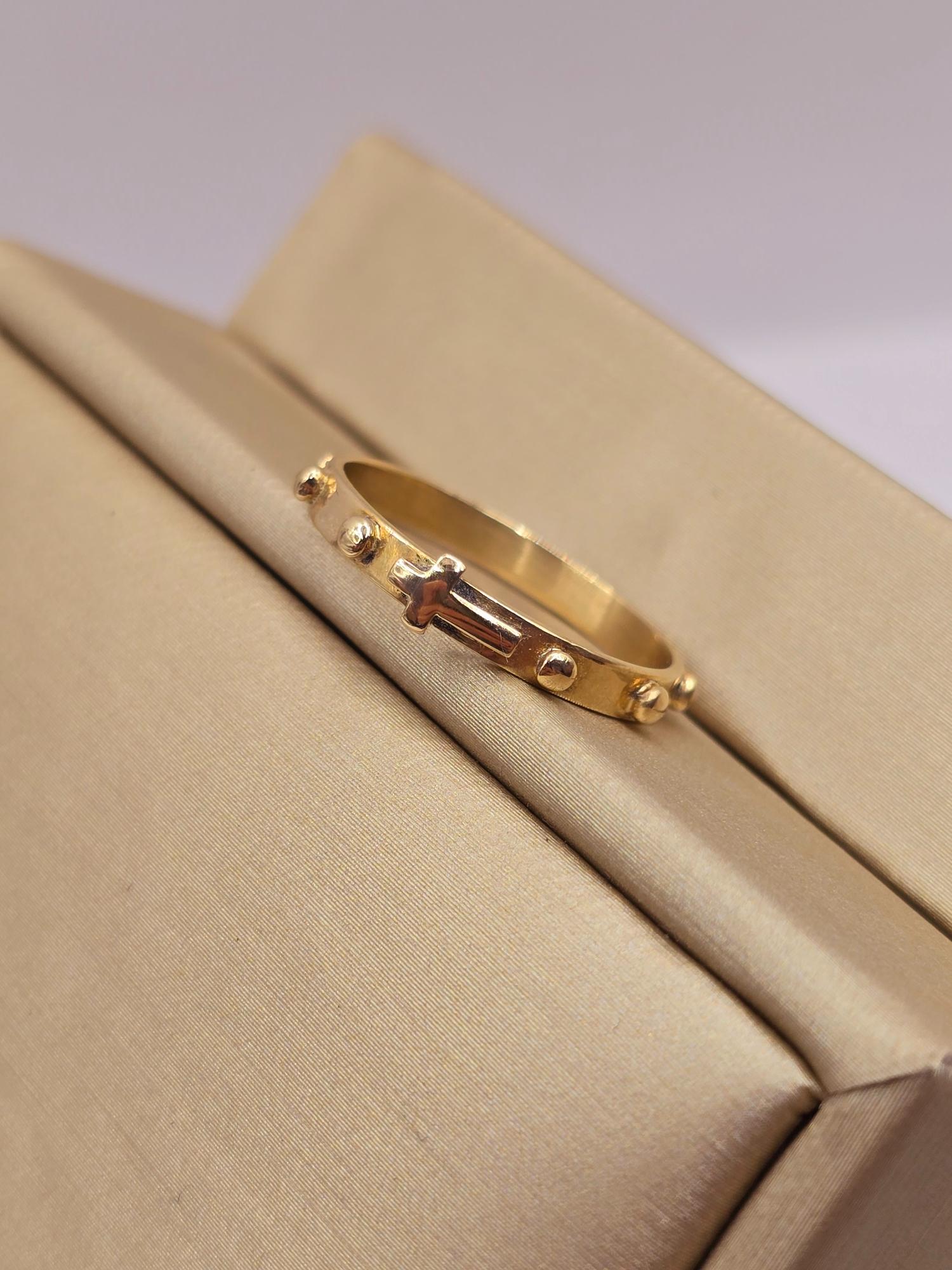 Anillo denario 2.1 grs Oro 18k 6