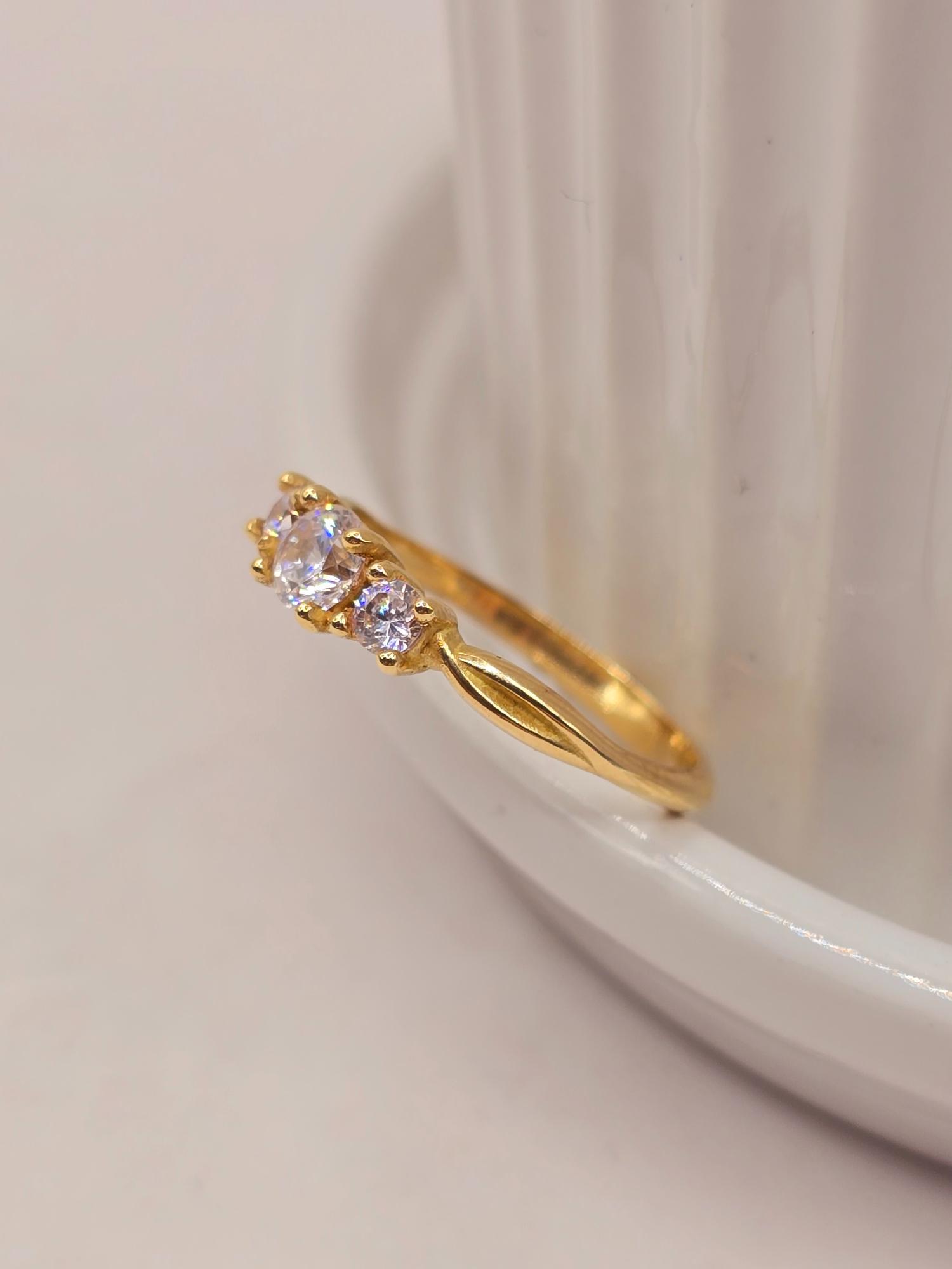 Anillo princesa 3 grs Oro 18k 4