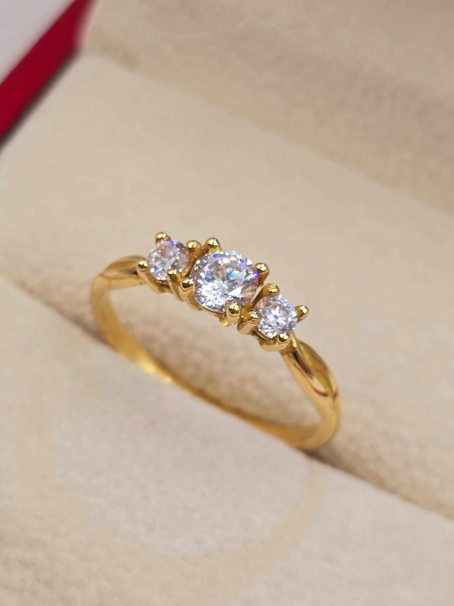 Anillo princesa 3 grs Oro 18k 7