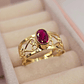 Anillo olimpo rubí 3 grs Oro 18k - Miniatura 1