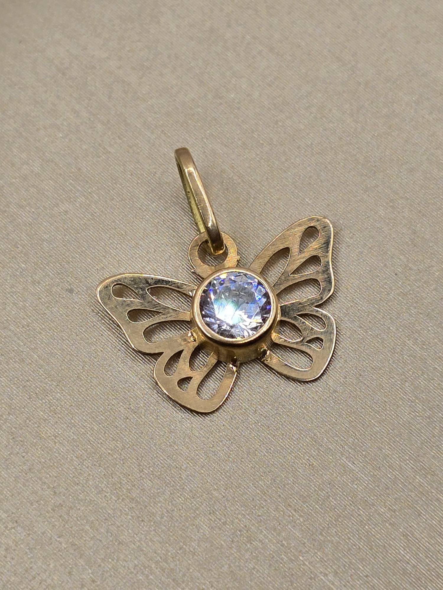 Colgante mariposa 1.7 cm 1 gr Oro 18k 4