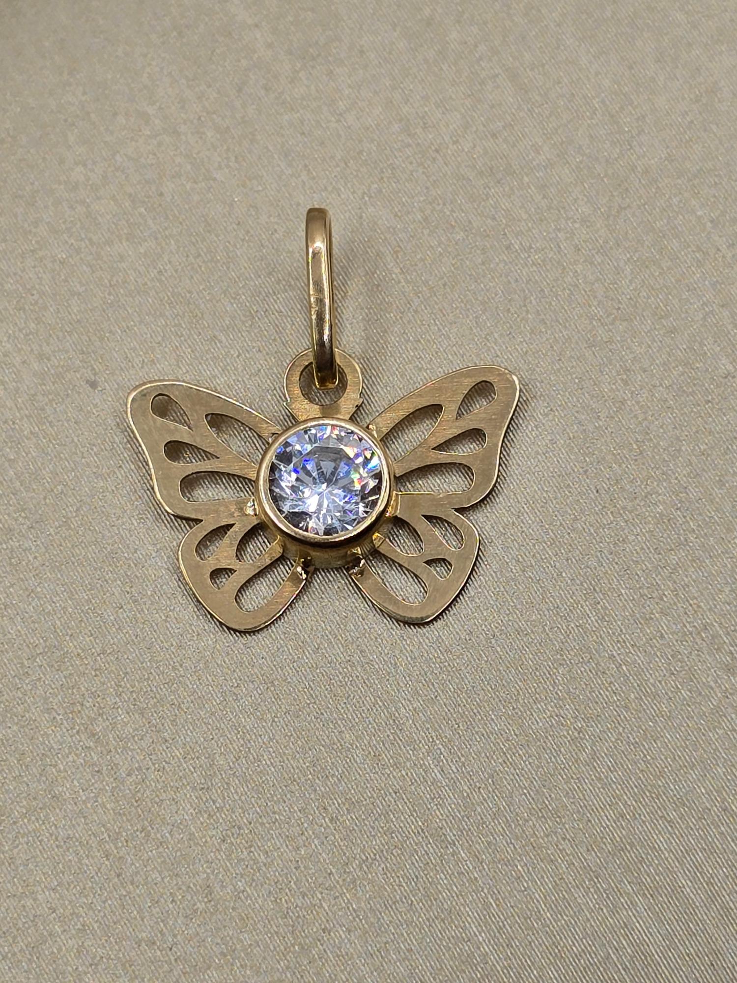 Colgante mariposa 1.7 cm 1 gr Oro 18k 5