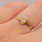 Anillo chatón ovalado rosa de Francia 1.1 grs Oro 18k - Miniatura 2
