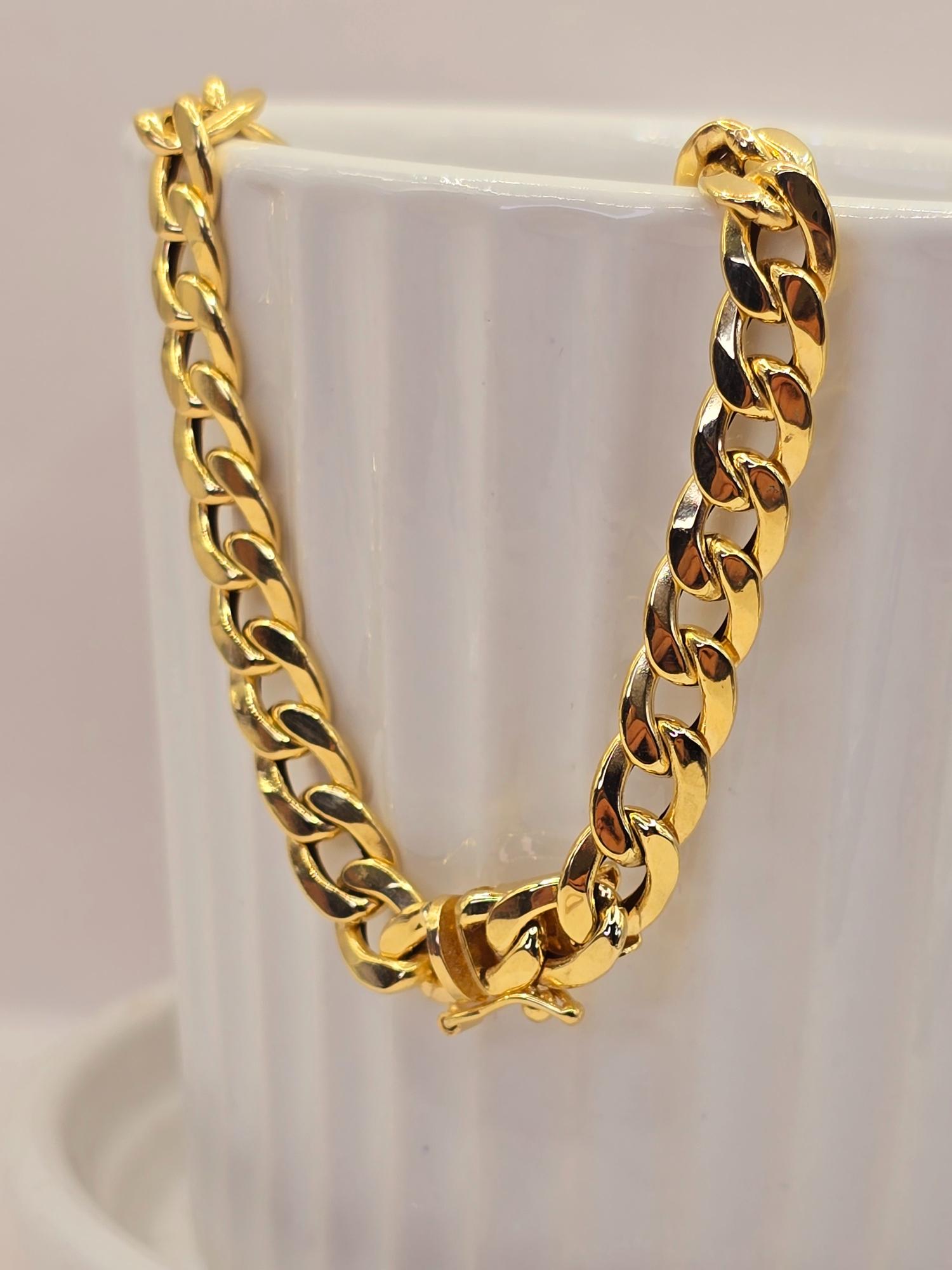 Pulsera grumete 22 cm 6.5 grs Oro italiano 750 2