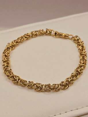 Pulsera camino del inca 21 cm 16 grs Oro 18k