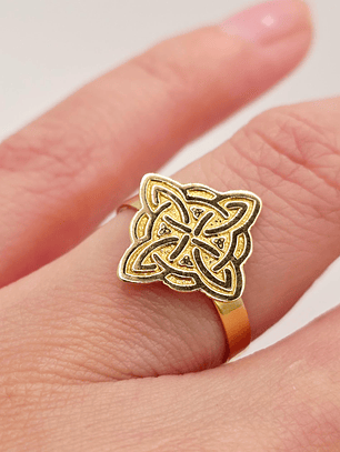 Anillo nudo de bruja 1.6 grs Oro 18k