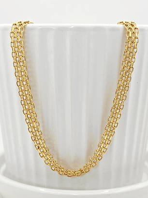 Cadena tejido chino 60 cm 6 mm 13 grs Oro 750 italiano 18k