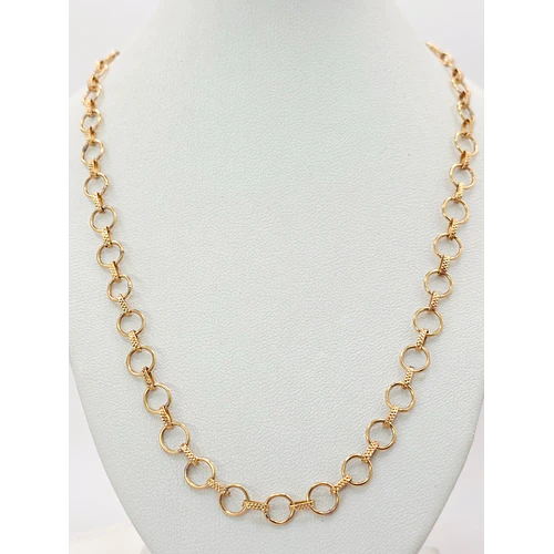 Cadena rolo 60 cm 11 grs Oro 18k