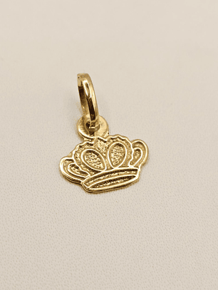 Colgante corona 1.7 cm 0.9 grs Oro 18k